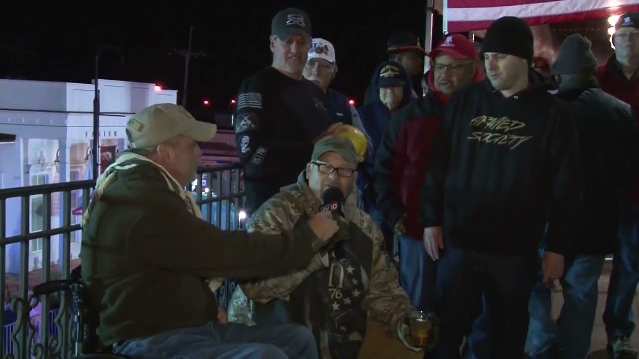 Krewe of Hercules Grand Marshal Lt. Governor Billy Nungesser salutes the veterans at HTV on Friday.