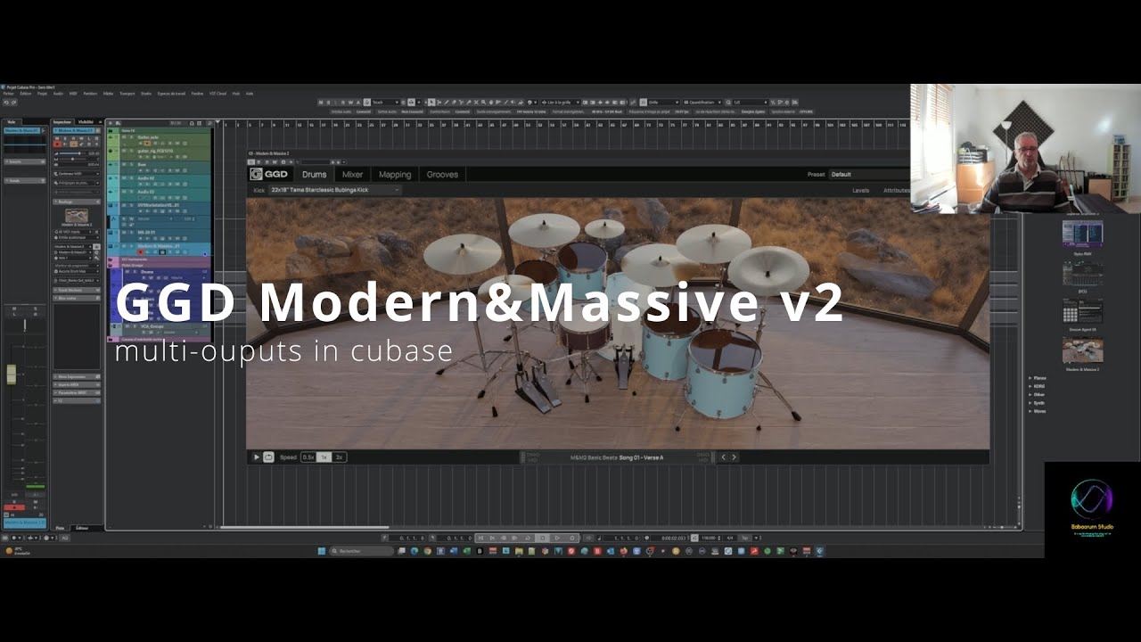 GGD Modern & Massive v2 multi-outputs in cubase