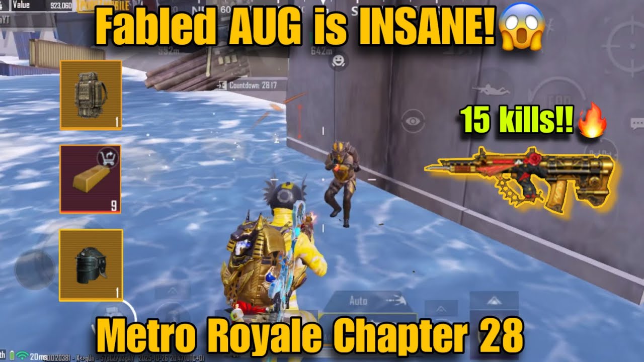 FABLED AUG DOMINATES!🔥 SOLO 15 KILLS | Metro Royale Chapter 28 