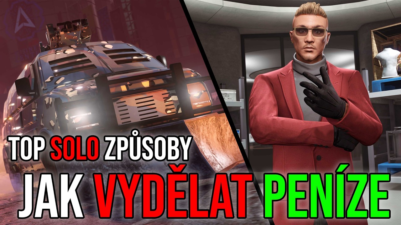 TOP SOLO ZPŮSOBY, JAK VYDĚLAT PENÍZE V GTA ONLINE!