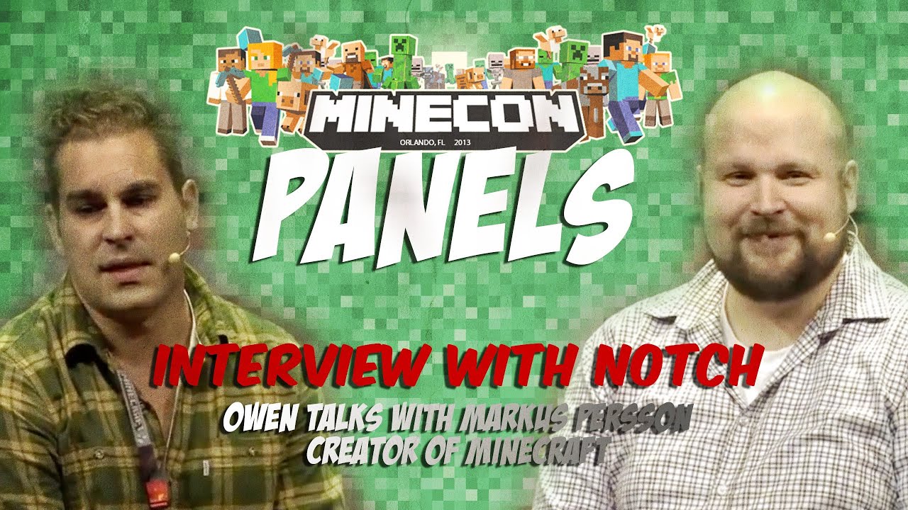 Minecon 2013 Panels Interview with Notch (FULL HD)