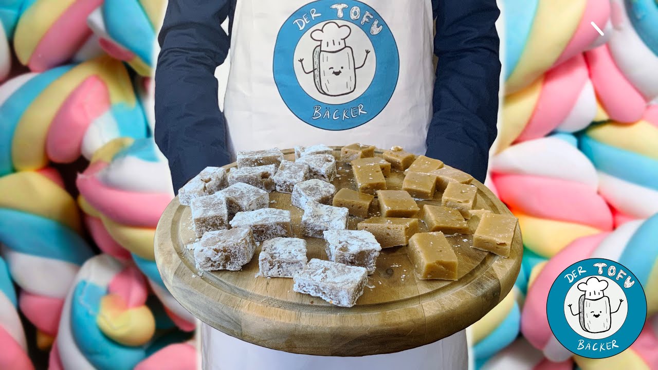 VEGANE MARSHMALLOWS selbst gemacht!!! Mit Karamellgeschmack - Der Tofubäcker