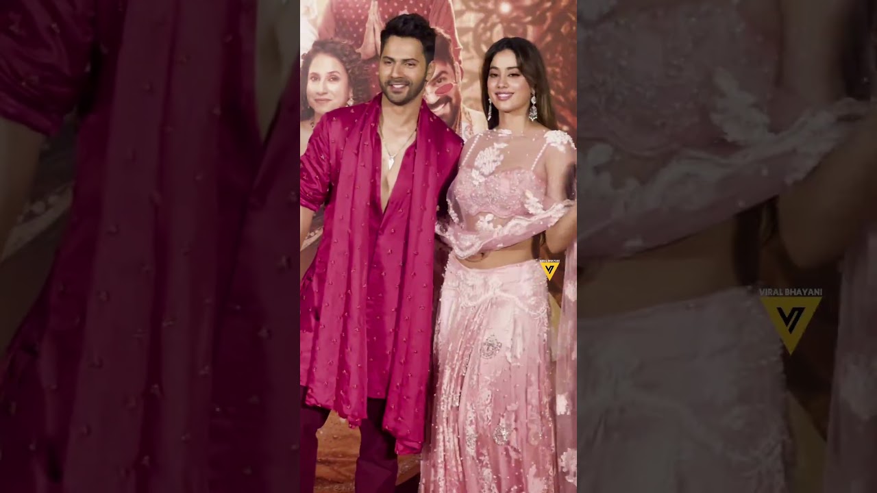Janhvi Kapoor and Varun Dhawan spotted at trailer launch event