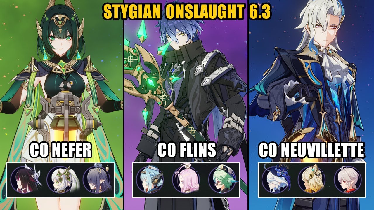 Nefer Columbina x Flins Ineffa x Neuvillette Furina | Fearless: Stygian Onslaught 6.3