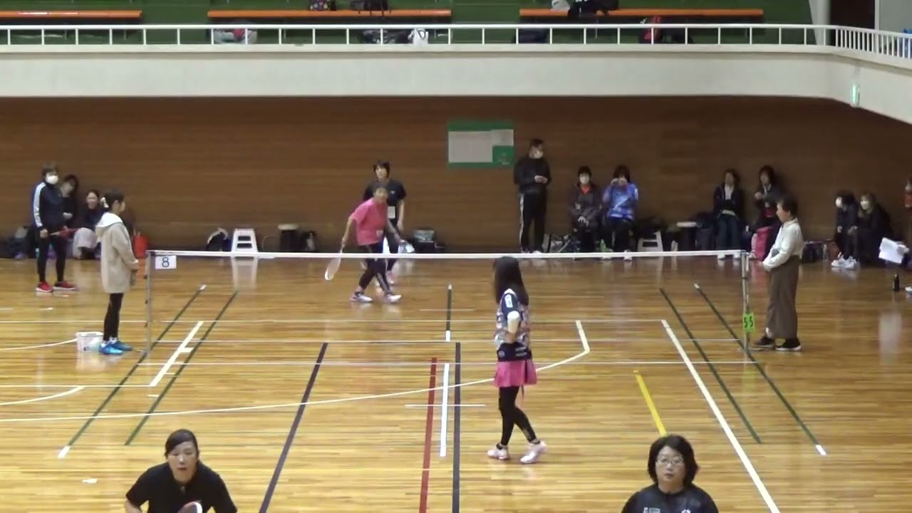 20260223　戸田大会　D1予選　高原・田北ペアvs久門・木村ペア