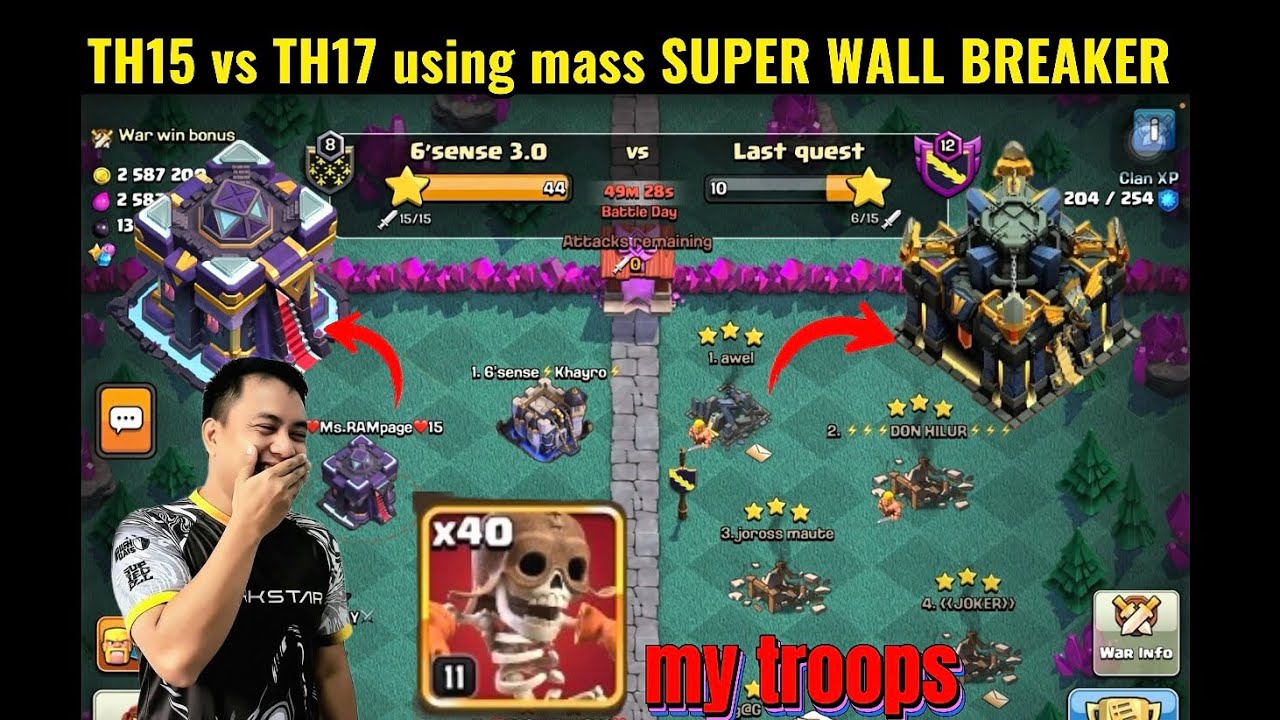 HALOS MAUBOS YUNG WALL gamit ang mass super wall breaker🤣
