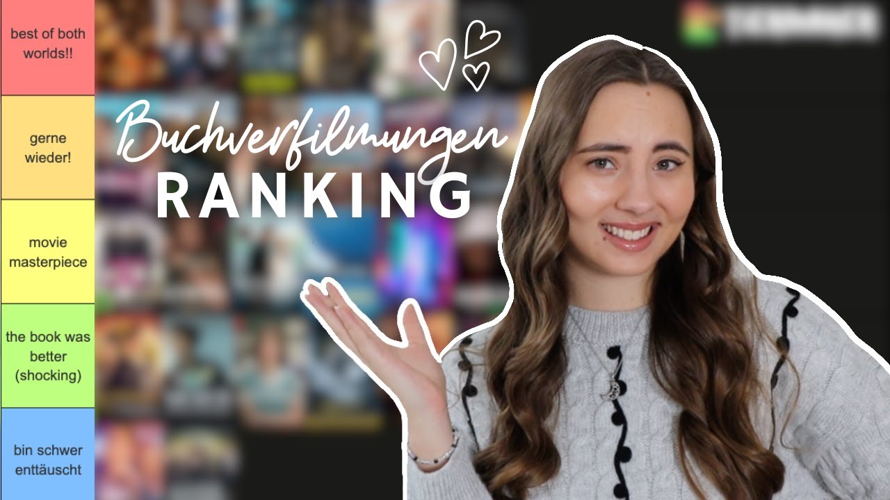Die besten (& schlimmsten) Buchverfilmungen | Ich ranke beliebte Buch Adaptionen, Book Film Ranking😍