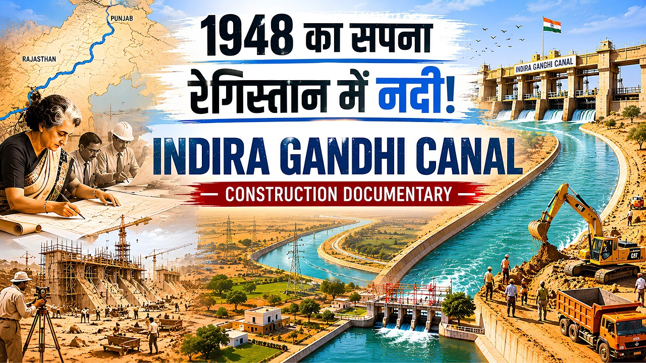 A Dream Seen in 1948... How Did India Create a River in the Desert? | Indira Gandhi Canal