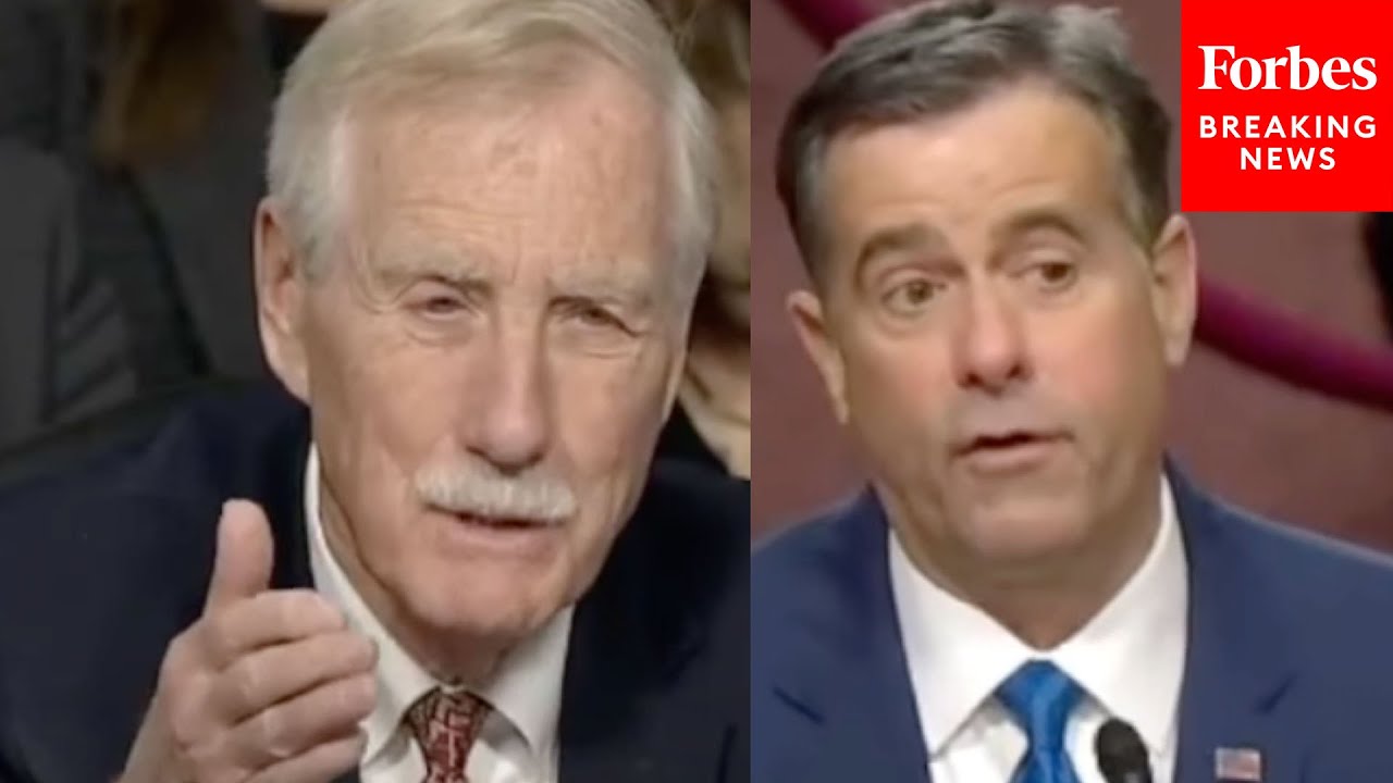 Angus King Rapid-Fire Questions To John Ratcliffe, Trump's Nominee For CIA Director
