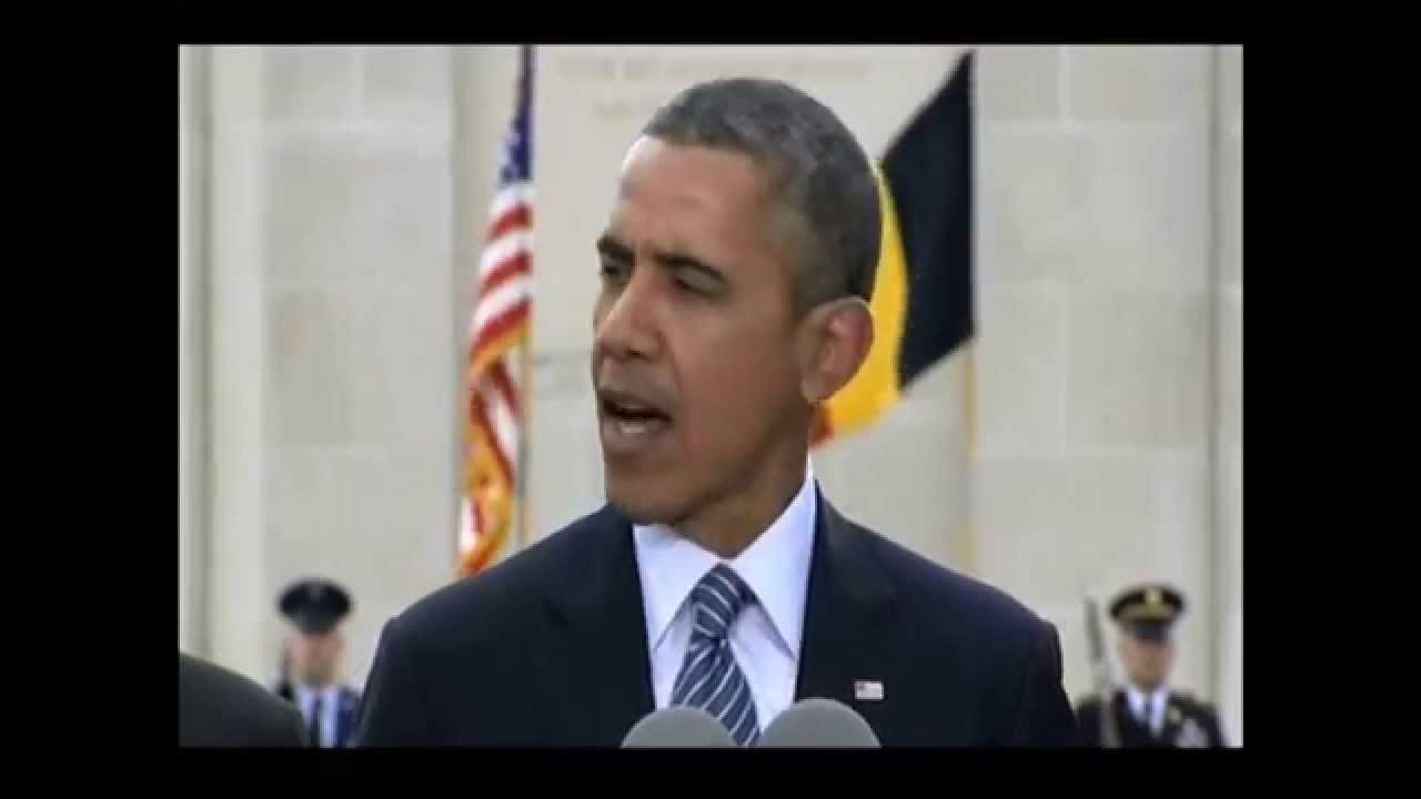 President Obama Visits Flanders Field American Cemetery