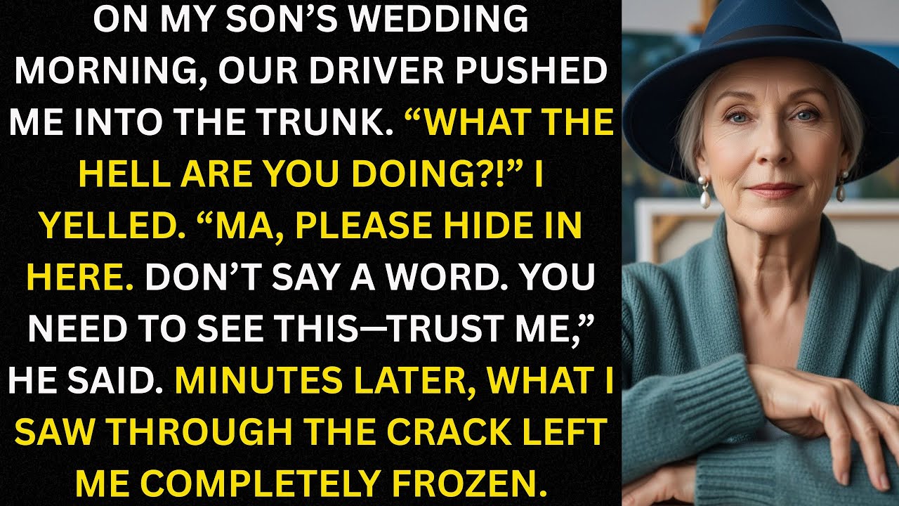 “Don’t Say A Word. Trust Me.” The Driver Pushed Me Into The Trunk On My Son’s Wedding Morning.