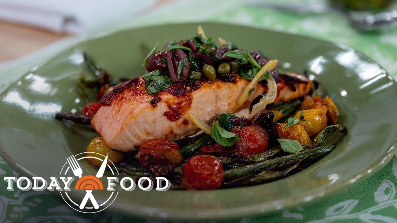 Puttanesca-style sheet-pan salmon: Get the recipe!