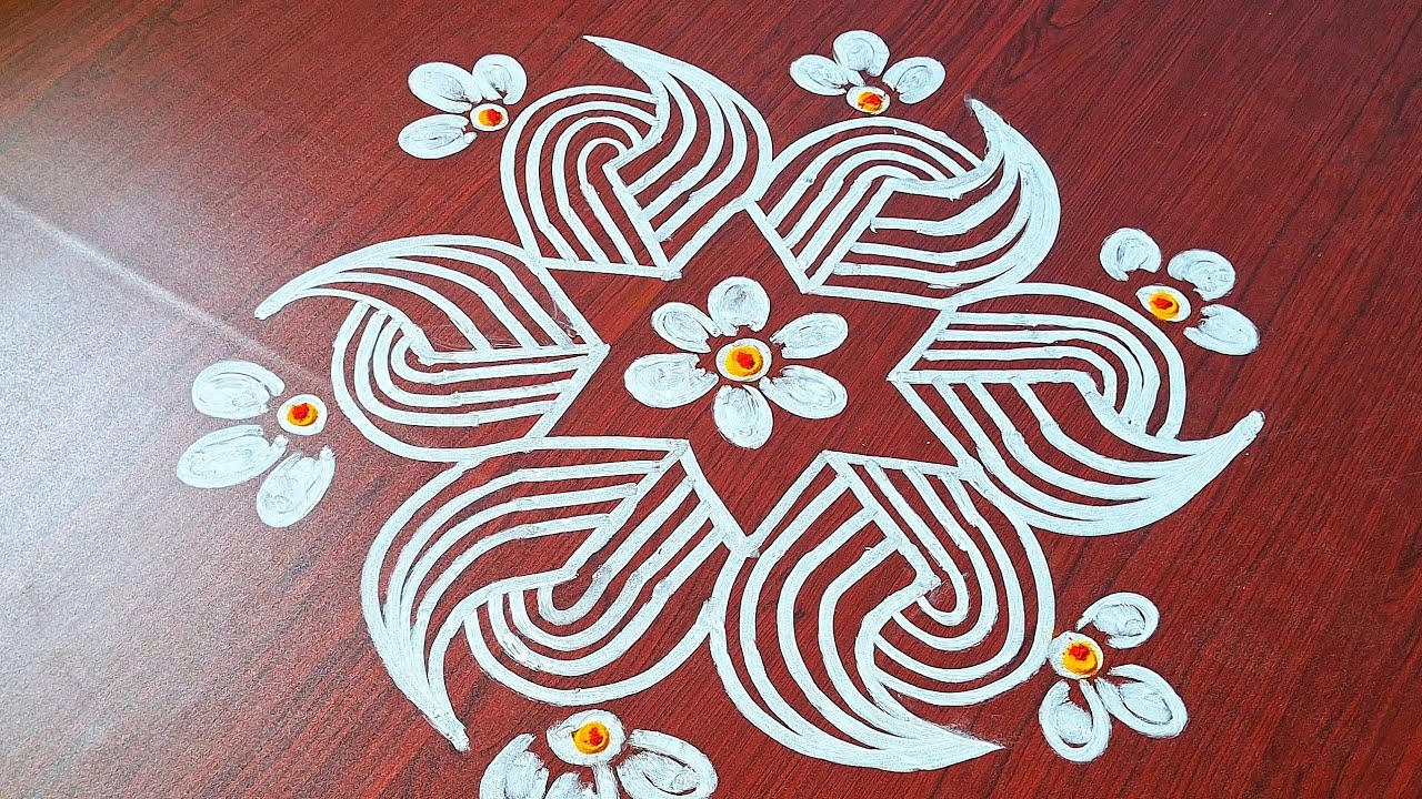 Beautiful & easy rangoli kolam designs Traditional muggulu designs simple rangoli kolam 