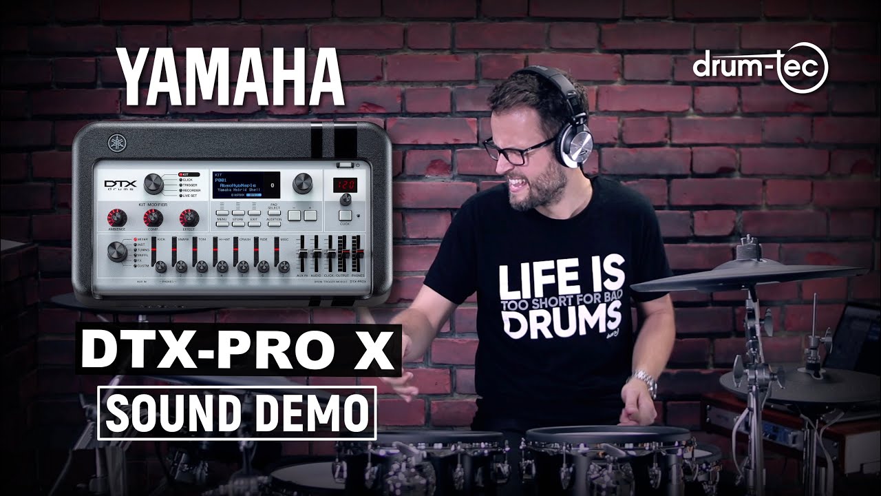 Yamaha DTX-PROX electronic drum sound module extended onboard kits sound demo