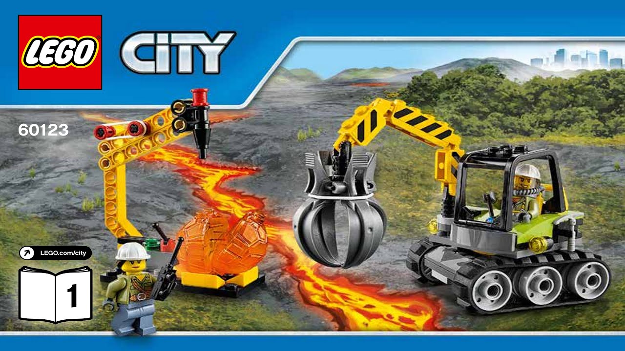 LEGO instructions - City - Volcano Explorers - 60123 - Volcano Supply Helicopter (Book 1)
