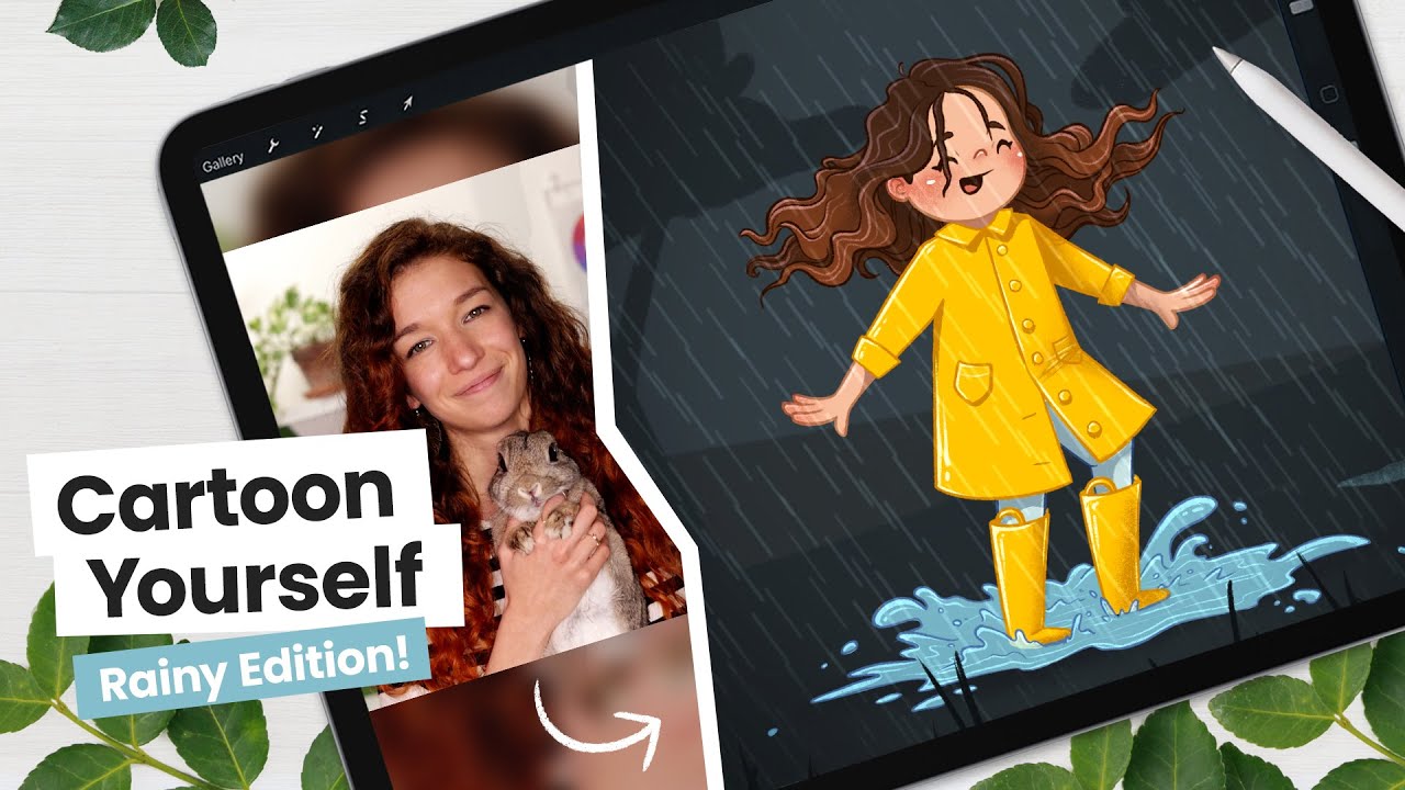 How To Cartoon Yourself, Rainy Day Edition! &bull; Intermediate Digital Art Tutorial