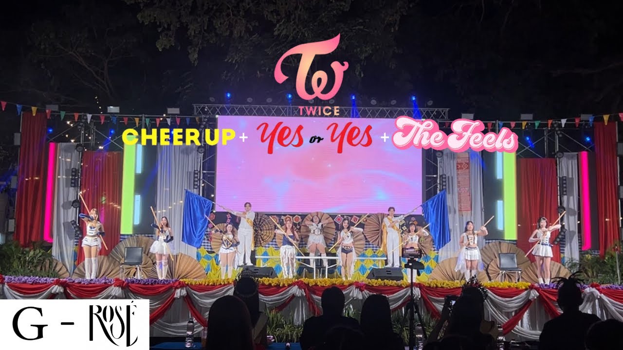 TWICE - Cheer up + Yes or Yes + The feel cover by G-ROSE งานบุญเบิกฟ้ากาชาดมหาสารคาม