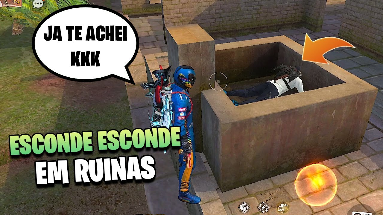 ELE ACHOU QUE GANHARIA O ESCONDE ESCONDE AI KKKKK - BIN #freefire #ff