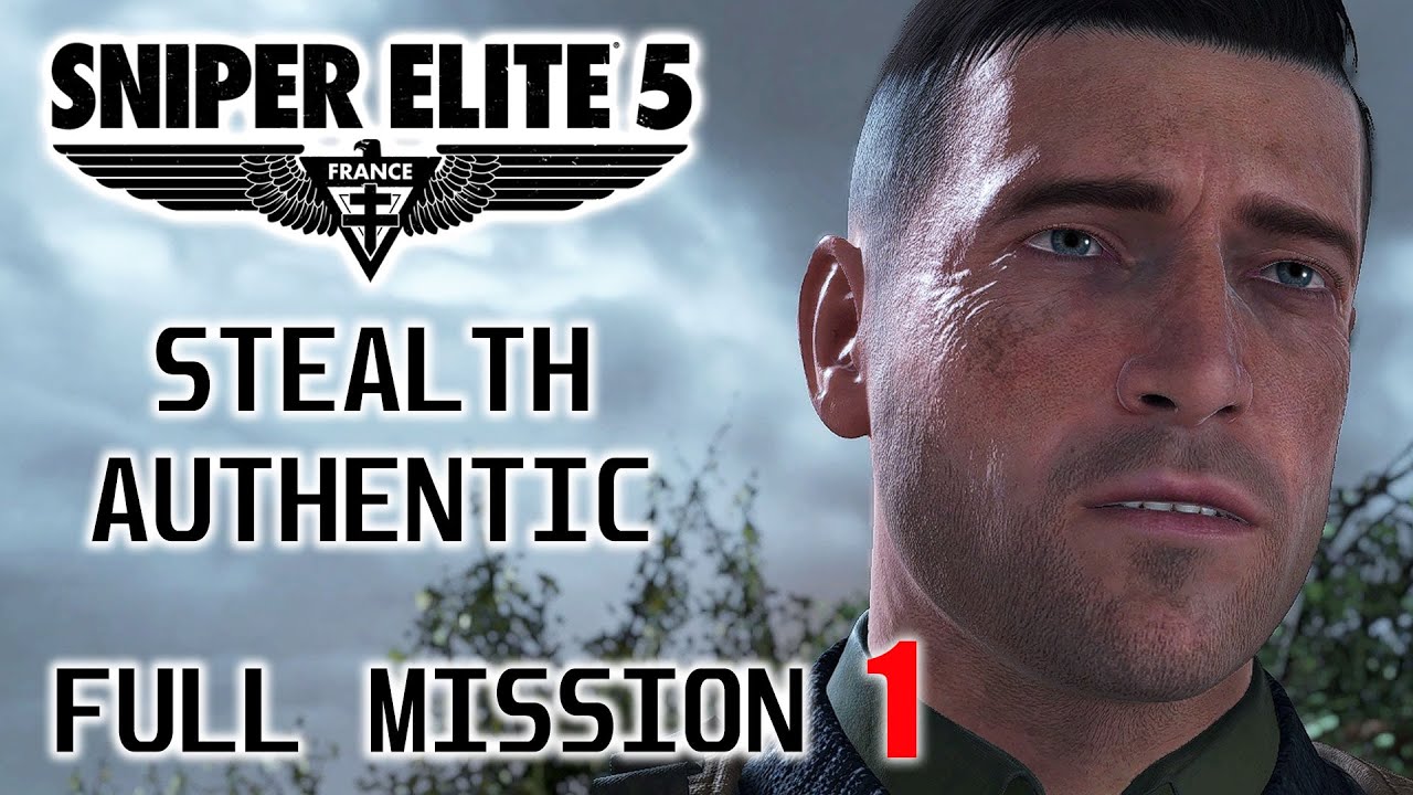 MISSION 1 / The Atlantic Wall – SNIPER ELITE 5 Authentic Stealth No Alarms Gameplay Walkthrough