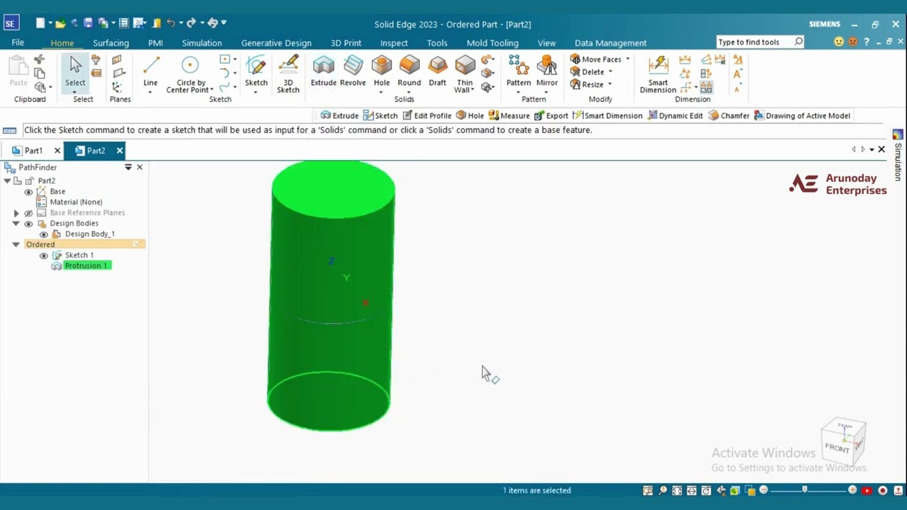 Solid Edge - Difference between Synchronus and ordered mode