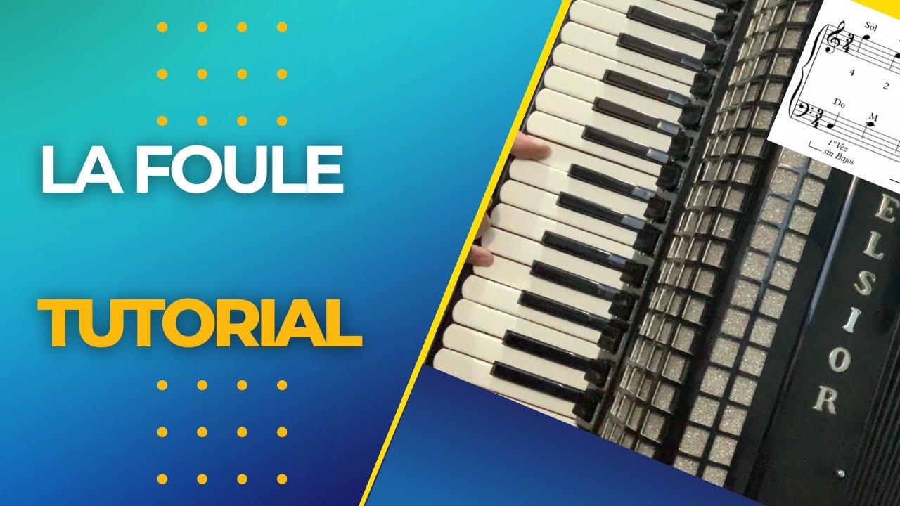 🌹 LA FOULE - QUE NADIE SEPA MI SUFRIR - TUTORIAL PARA ACORDEON A PIANO - Enrique Dizeo ¨Ozedi¨