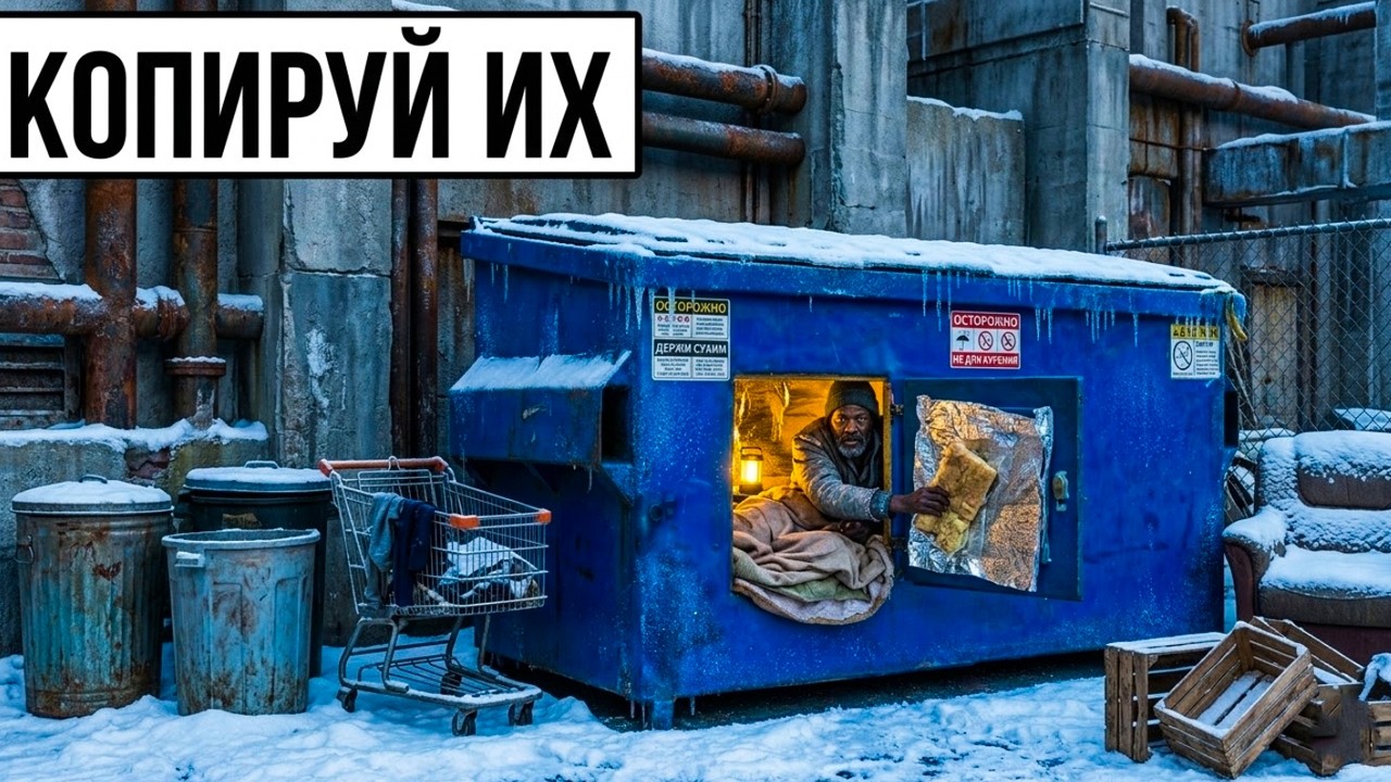 Из помойки в пентхаус: Как выжить в −30 и превратить мусорный бак в уютный дом
