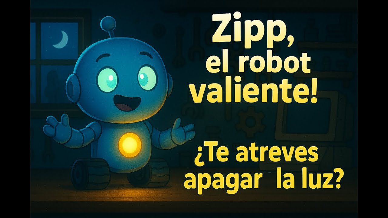 El robot que aprendió a no tener miedo 🤖✨ | Cuento infantil para vencer la oscuridad 🌙🔦