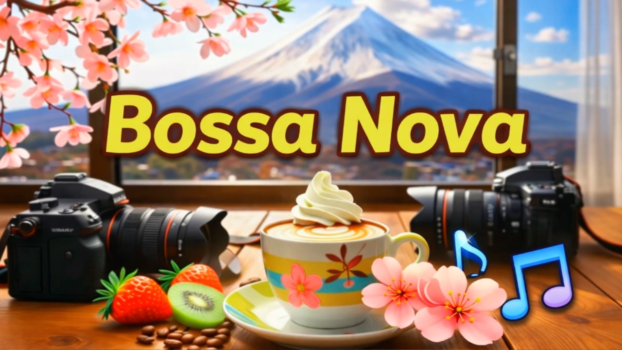 Cherry Blossom Bossa Nova 🌸 Relaxing Cafe Jazz Piano for Study, Work & Coffee Time