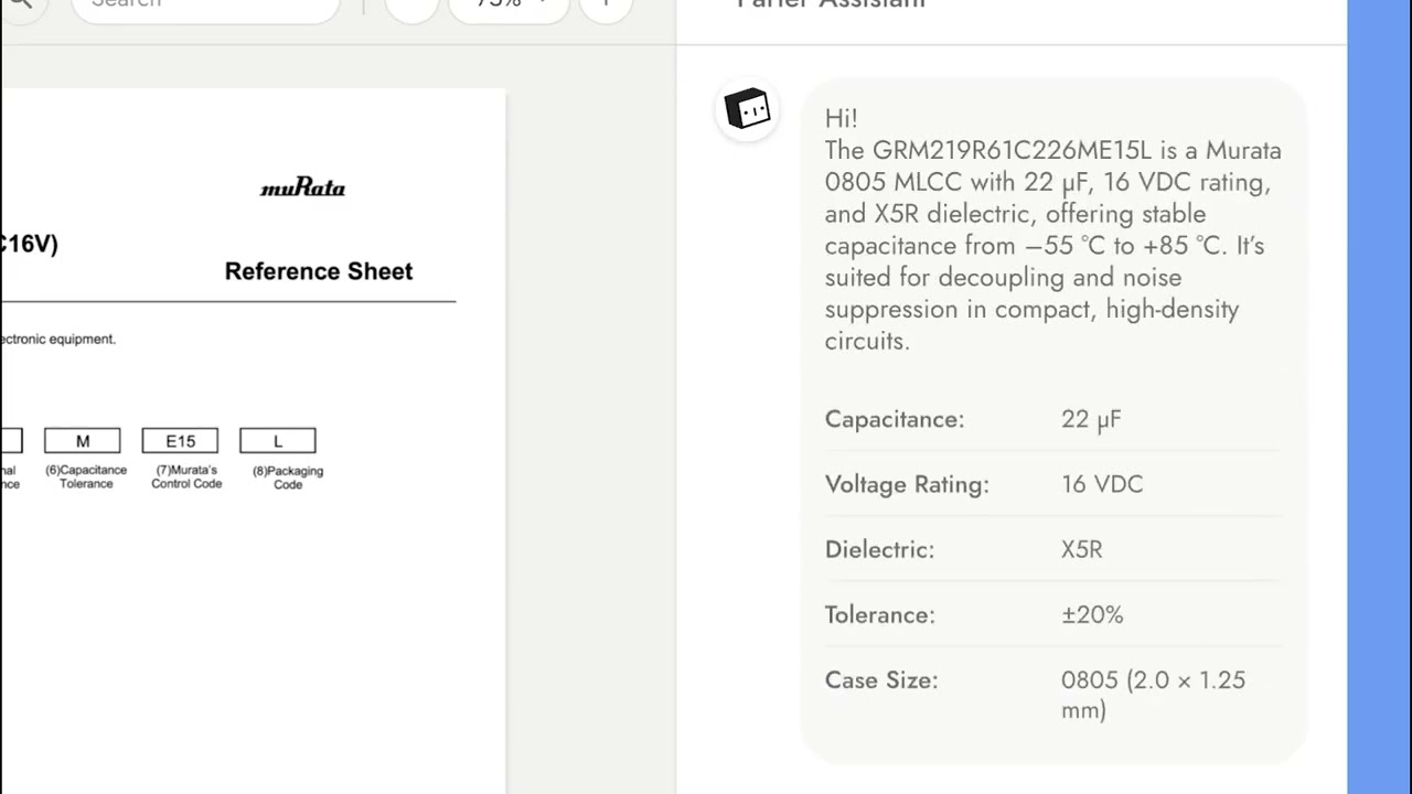 Chat with Datasheets