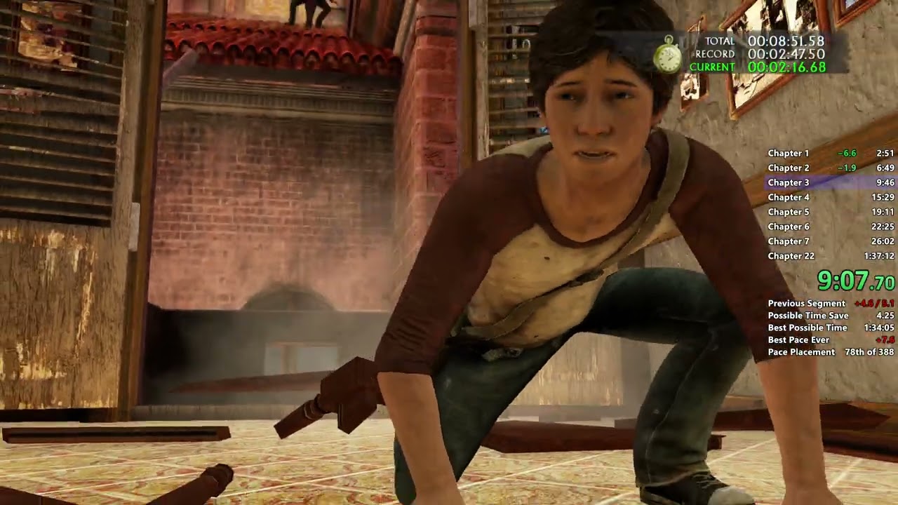 Uncharted 3 Any% WR (1:36:41)
