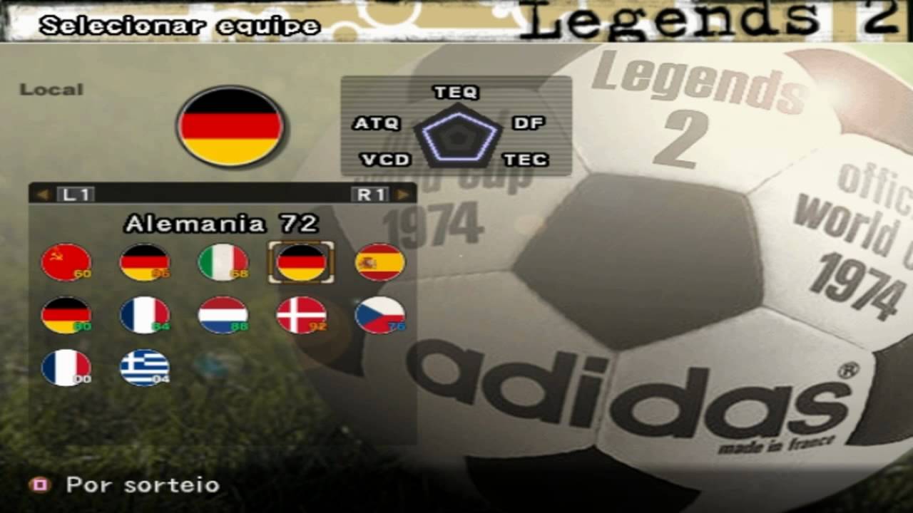 PES Legends 2 - Brasil 70 vs. Argentina 86 (PES5) on PCSX2 0.9.7 - Playstation 2 Emulator