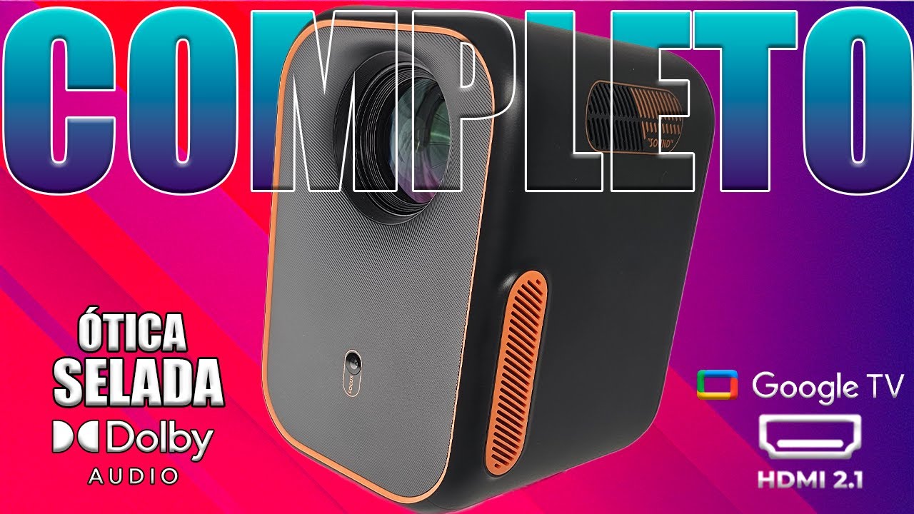 🟠Novidade🟠Projetor: Xming Episode One COMPLETÍSSIMO (Google tv, 1080p 120hz, Ótica Selada)