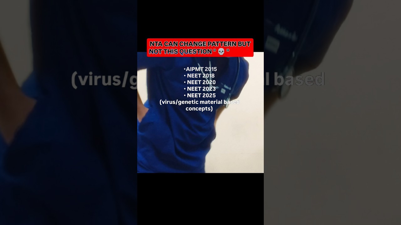 NTA can change pattern but not this question ⁉️✅⭐#neet#reneet#nta#viral#trending#shorts