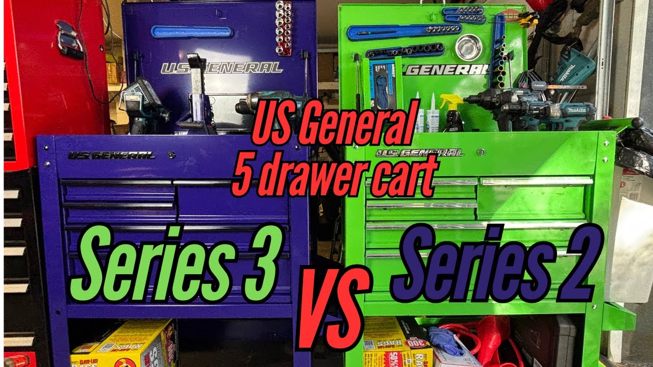 Harbor Freight US General 5 Drawer Cart NEW UPDATES | Series 2 VS Series 3 | WHICH IS BETTER?