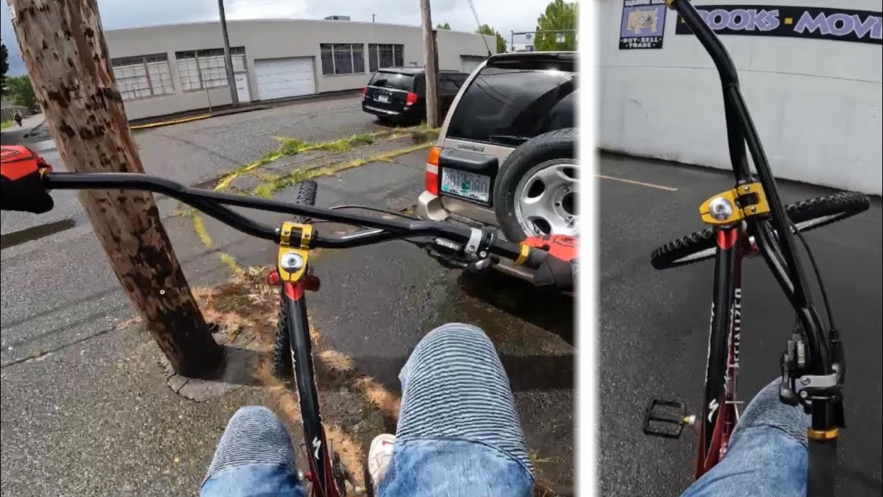 Grinding Deathspins In The Rain! Soaking Wet MTB Wheelies!