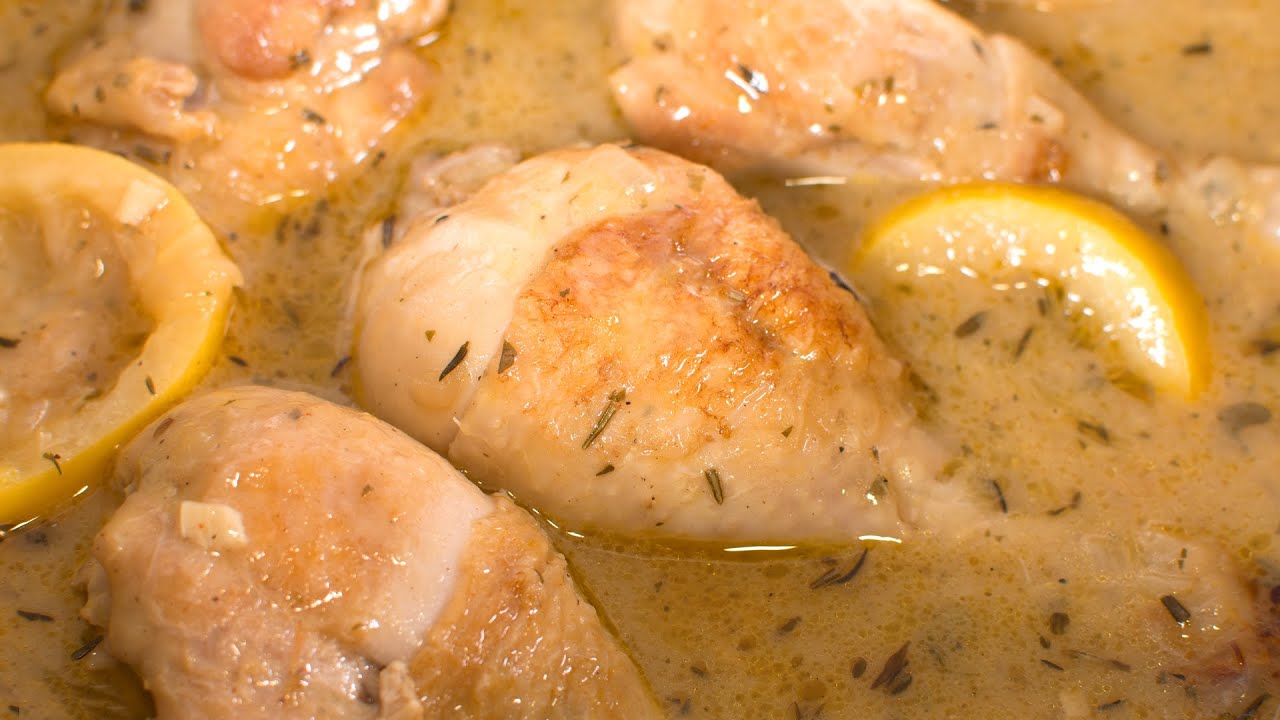 Pollo Guisado en Salsa de Limón | Receta Rápida y muy Fácil