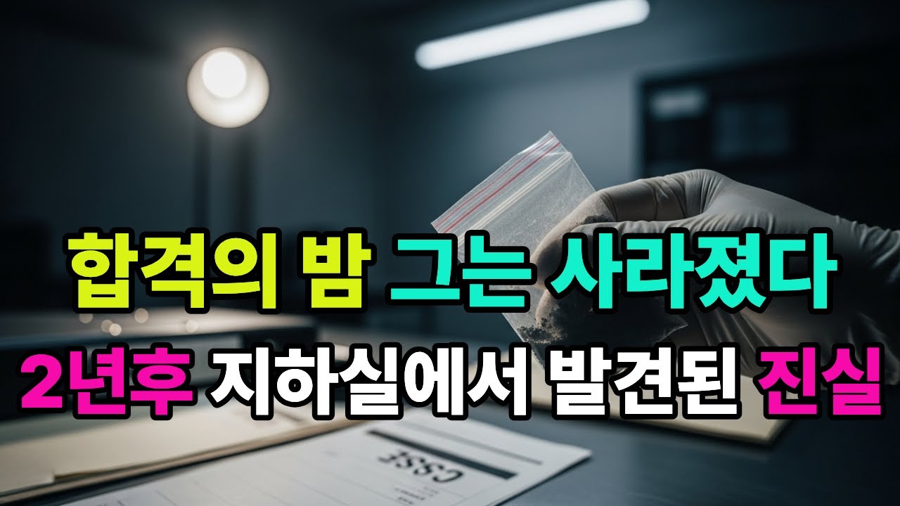 사라진 합격자와 잠긴 지하실/ 합격의 밤 흔적없는 실종/ 충격사연/ 오디오사연/ 인생사연(사연채널)