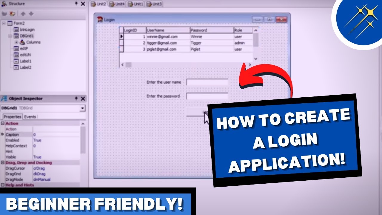 How to Develop A Login Application in Delphi | Beginner Friendly Tutorials On Coding