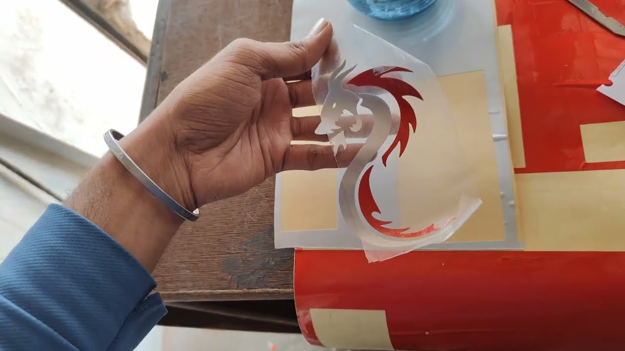 💯Dragon Sticker Kaise Banaye 🔥|| Making dragon sticker #rediumworkashu #dragonsticker#viralvideo 