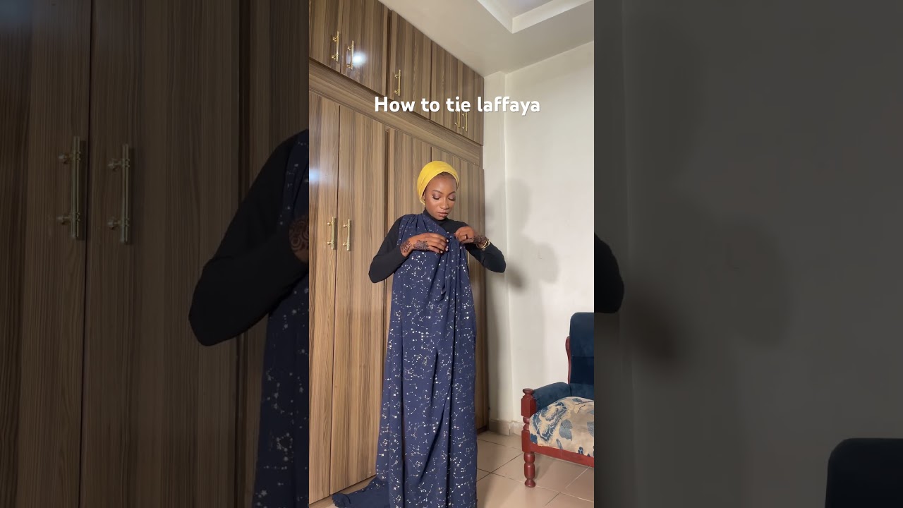 How to tie laffaya #easyway #laffayatutorial #ootd #viralvideo #explore #modestfashion
