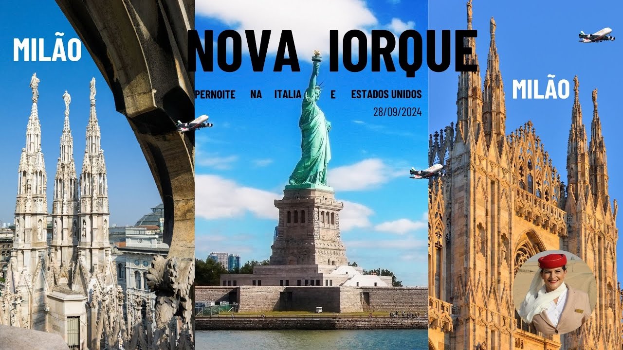 COMISSÁRIA DA EMIRATES - PERNOITE EM MILÃO E NOVA IORQUE - 28/09/2024