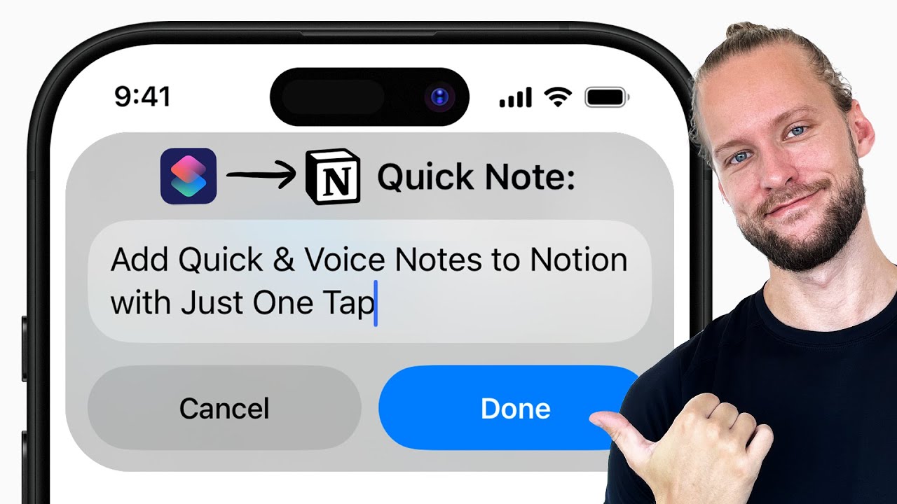 How to Take Notion Quick & Voice Notes with iPhone Shortcuts