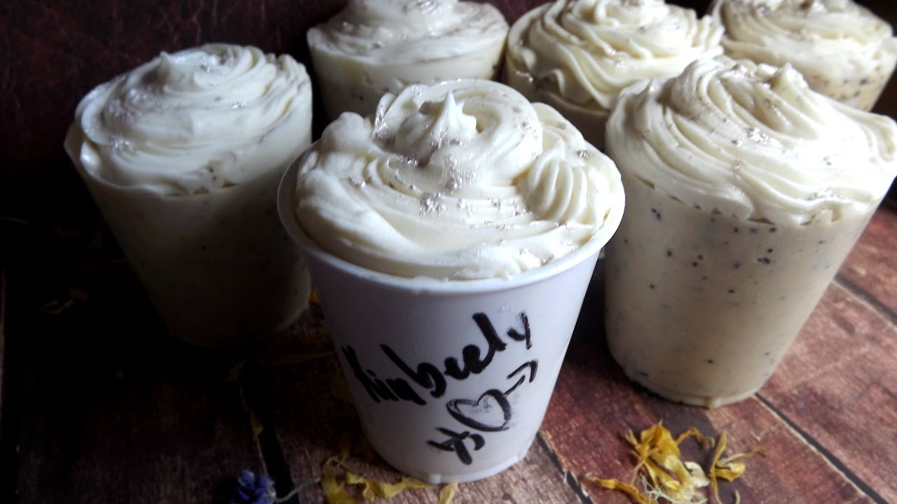TUTORIAL - How To Soap Mini Cafe Lattes - With Recipe