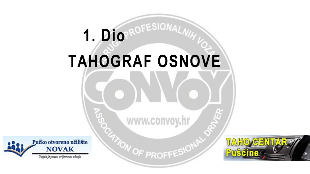 1. dio besplatne radionice  o korištenju  tahografa vezano uz EU direktivu 561/2006