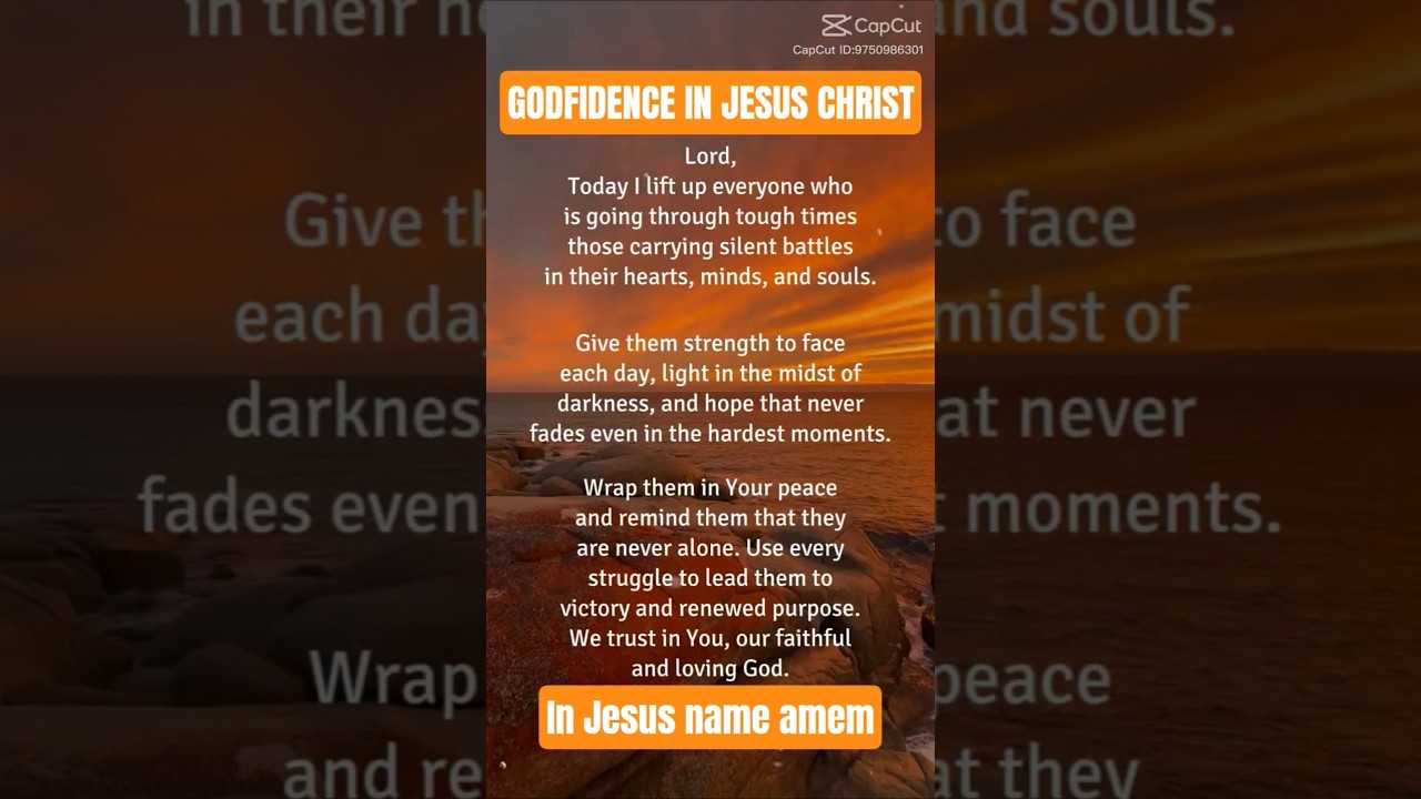 Prayer Lord Jesus Today I Lift Up Everyone Who's Going Through Hard Times.❤️‍🩹✝️💯🫂🙏🏽