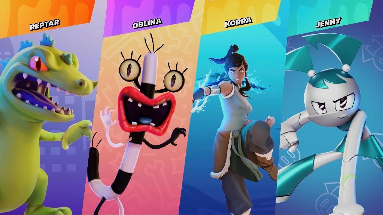 Nickelodeon All-Star Brawl: Reptar vs Oblina, Korra, Jenny
