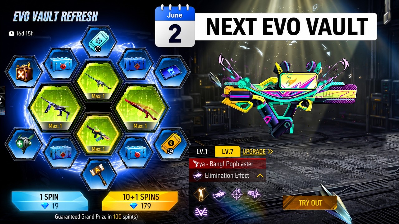 Next Evo Gun Skin Event Confirm 😍| Upcoming Evo Vault 2 June 2026