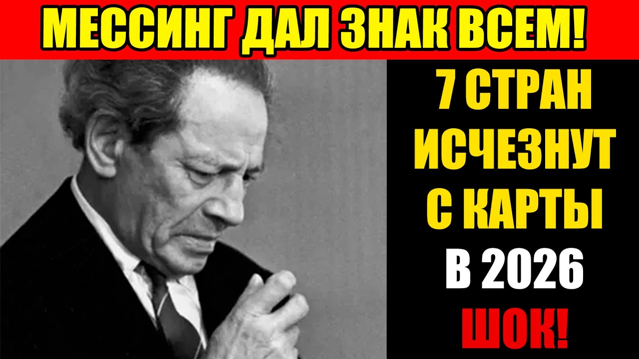 МЕССИНГ CКАЗАЛ КАКИЕ 7 СТРАН ИСЧЕЗНУТ! Вы будете шокированы!