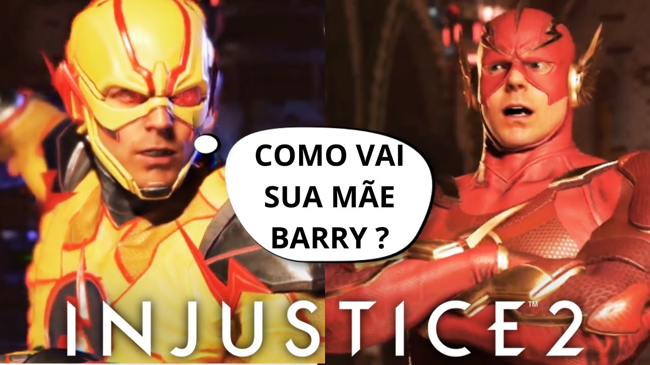 INJUSTICE 2 AS MELHORES FALAS DO FLASH REVERSO UM APOCALIPSE SE APROXIMA DE APOKOLIPS 😨👾