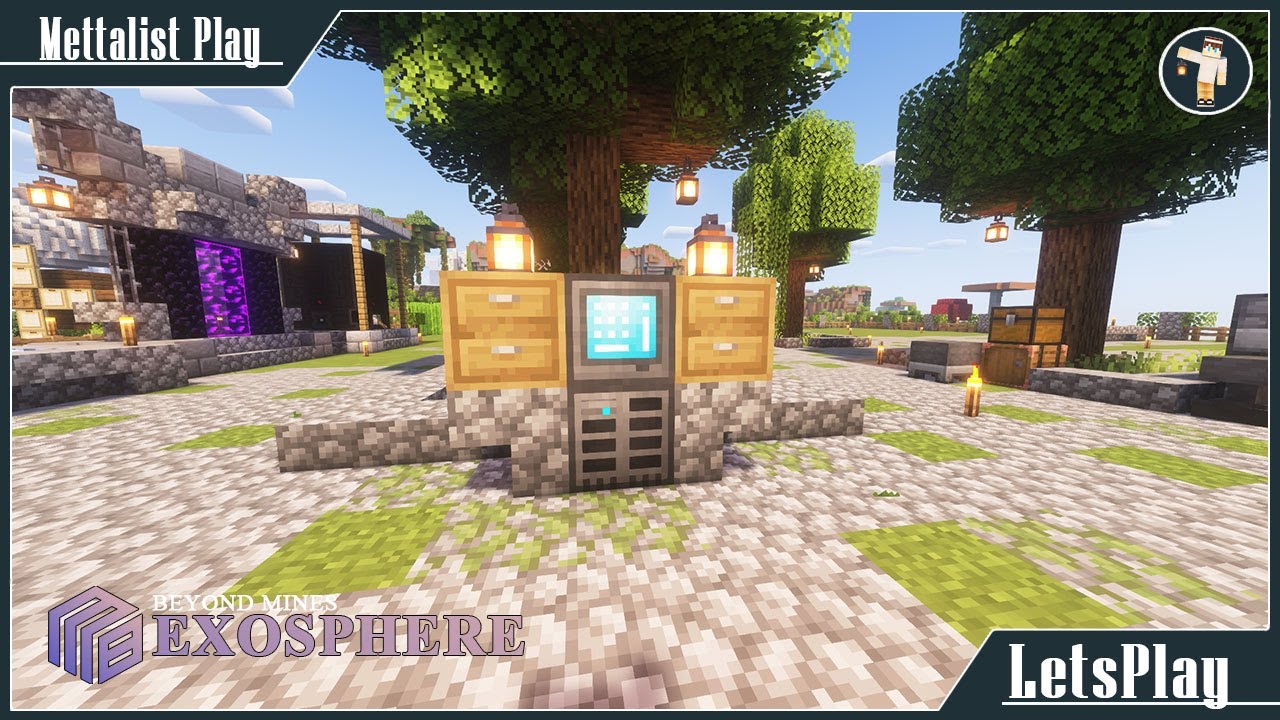 Minecraft 1.20.1 BM: Exosphere - #05 Продвинутый склад